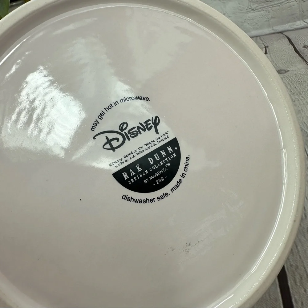 NWT rae dunn Disney Winnie the Pooh pet bowl farmhouse cottage neutral furry mom